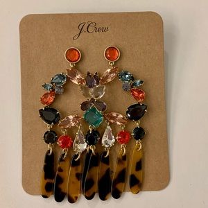 NWT J Crew Multicolor Statement Earrings